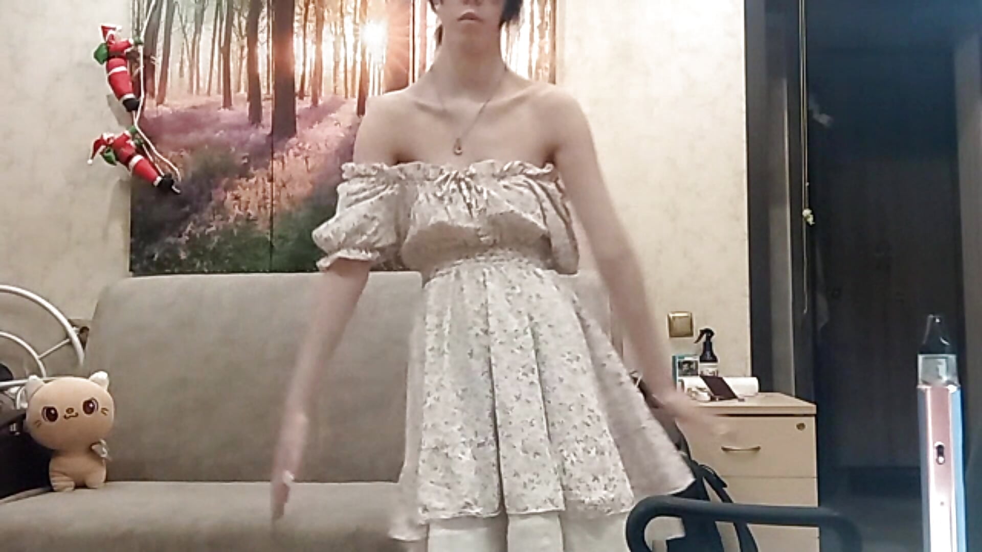 I'm taking off my pretty dress
