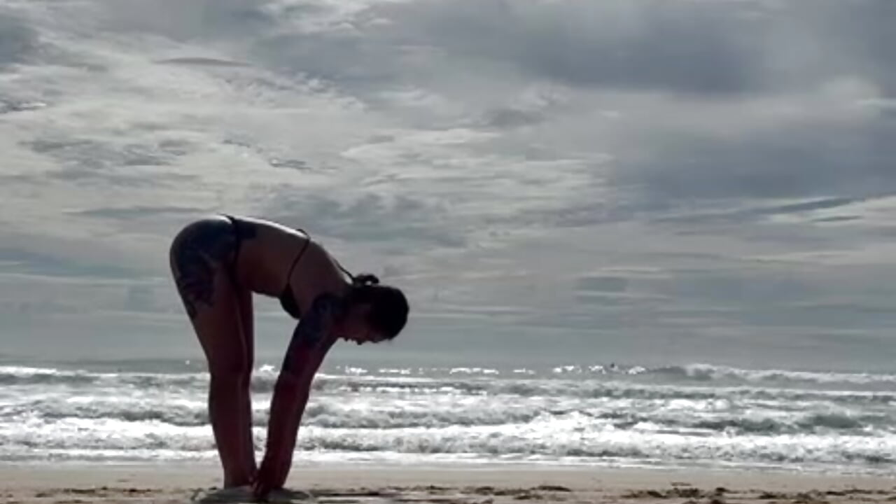 sunset yoga