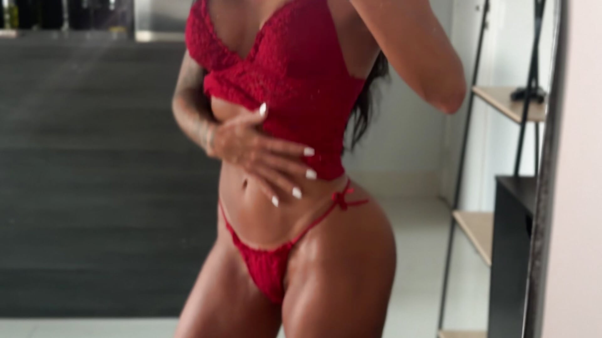 lingerie vermelha - video by papahoff cam model