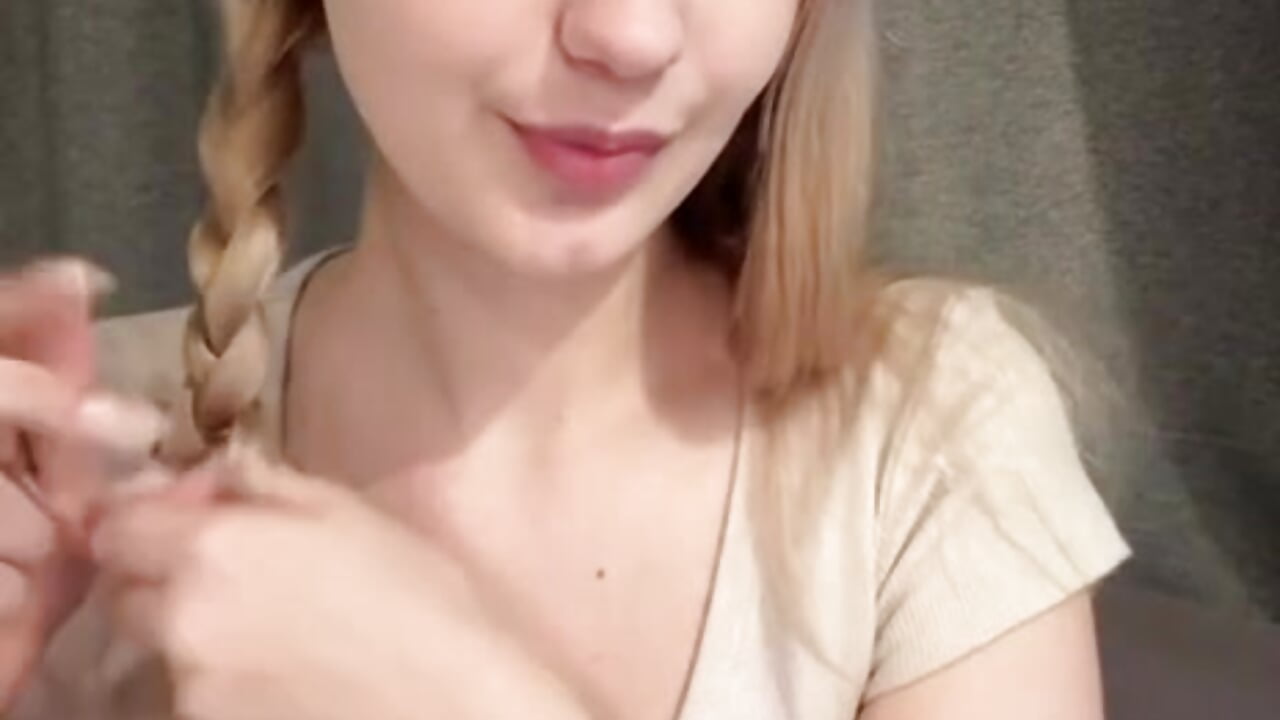 braiding pigtails... do you like bows?💕 - video by elsawhere cam model