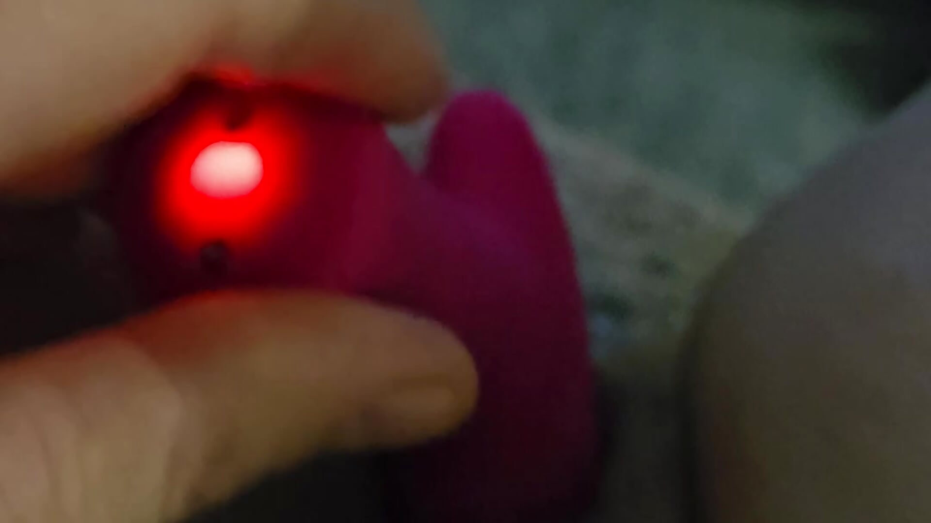 Vibe on hairy pussy clit play
