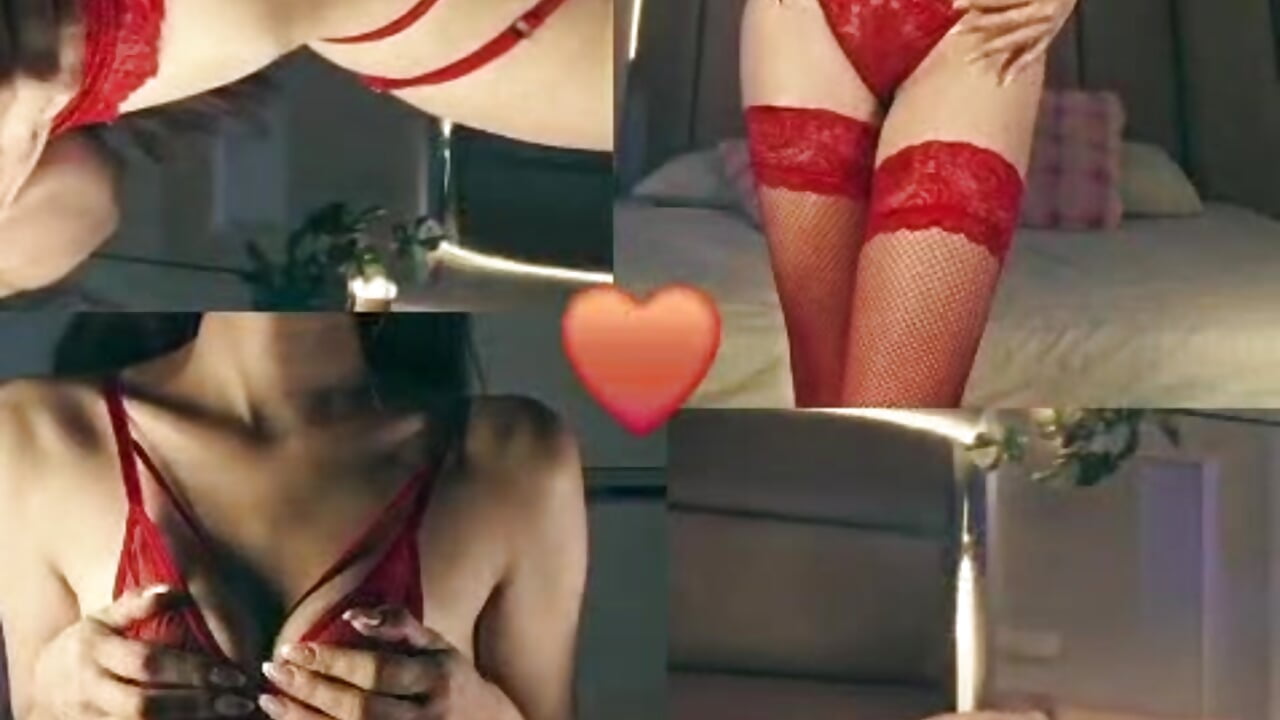 ❤️RED LINGERIE❤️ - video av Amelisse_ cam-modell