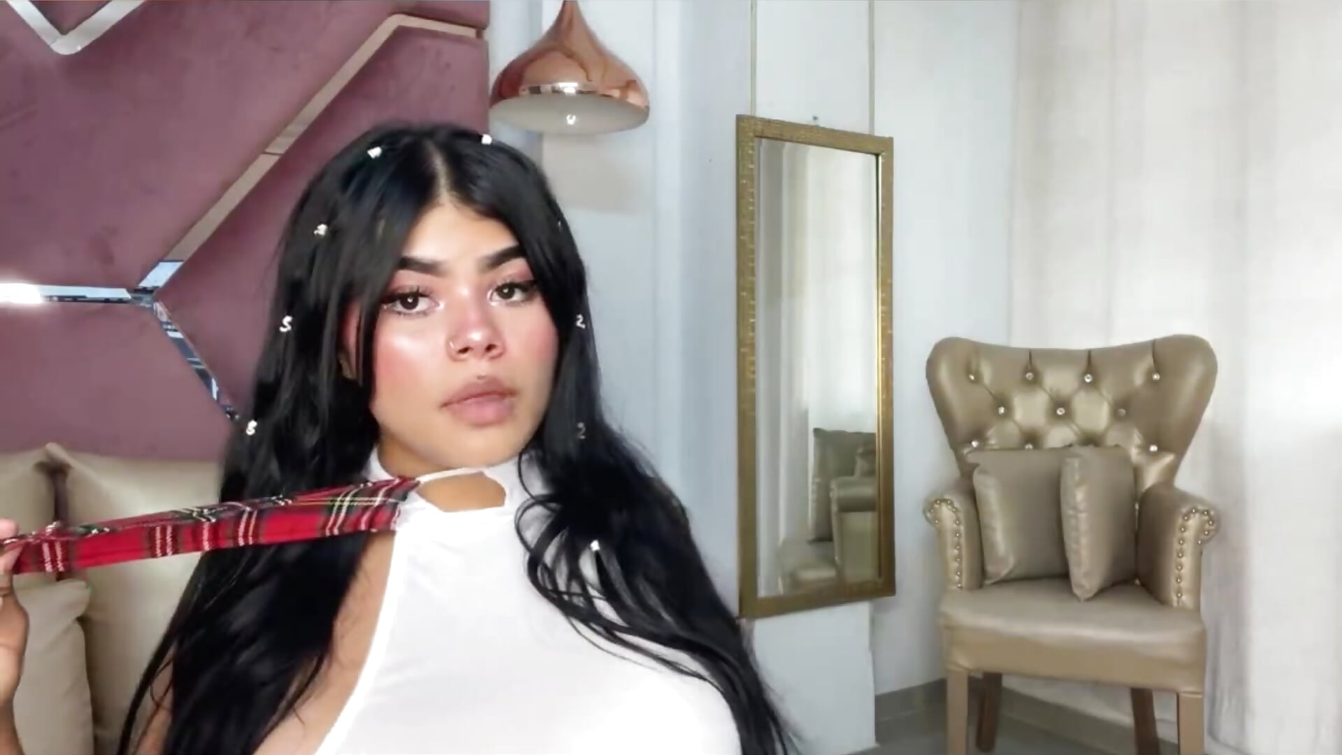 Lingerie Model Teases Live Tonight - video di StefaniCollins modella di cam