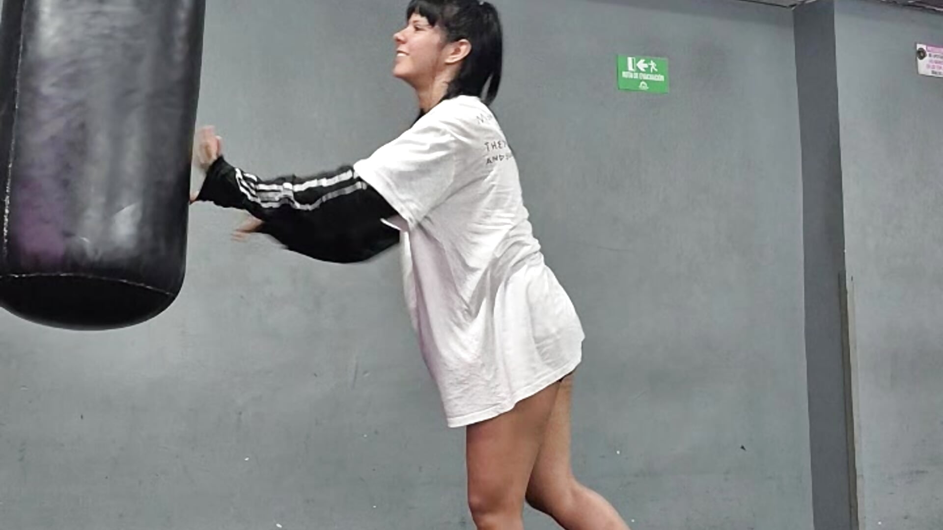 Practicing a little bit of taekwondo for GYM - video by Asumy_Megumi cam model