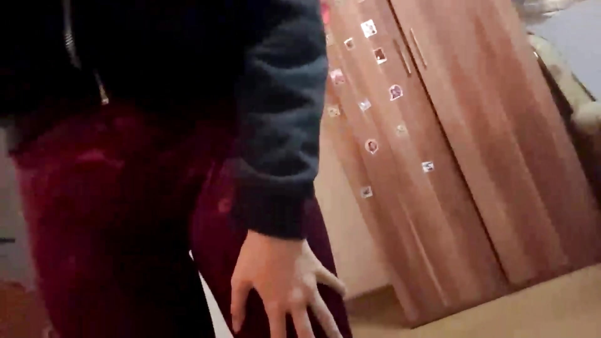 I run my hand over my body
