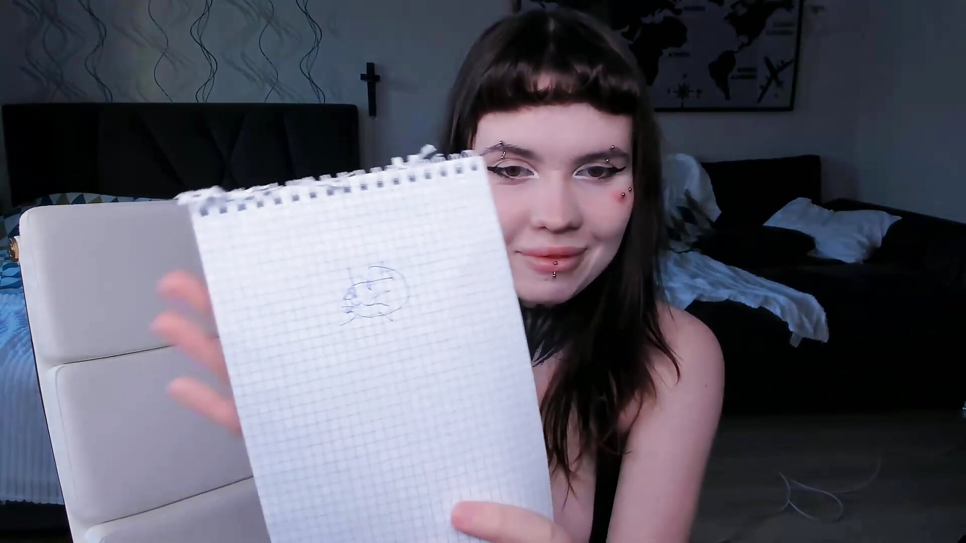 drawing a cat with my eyes closed