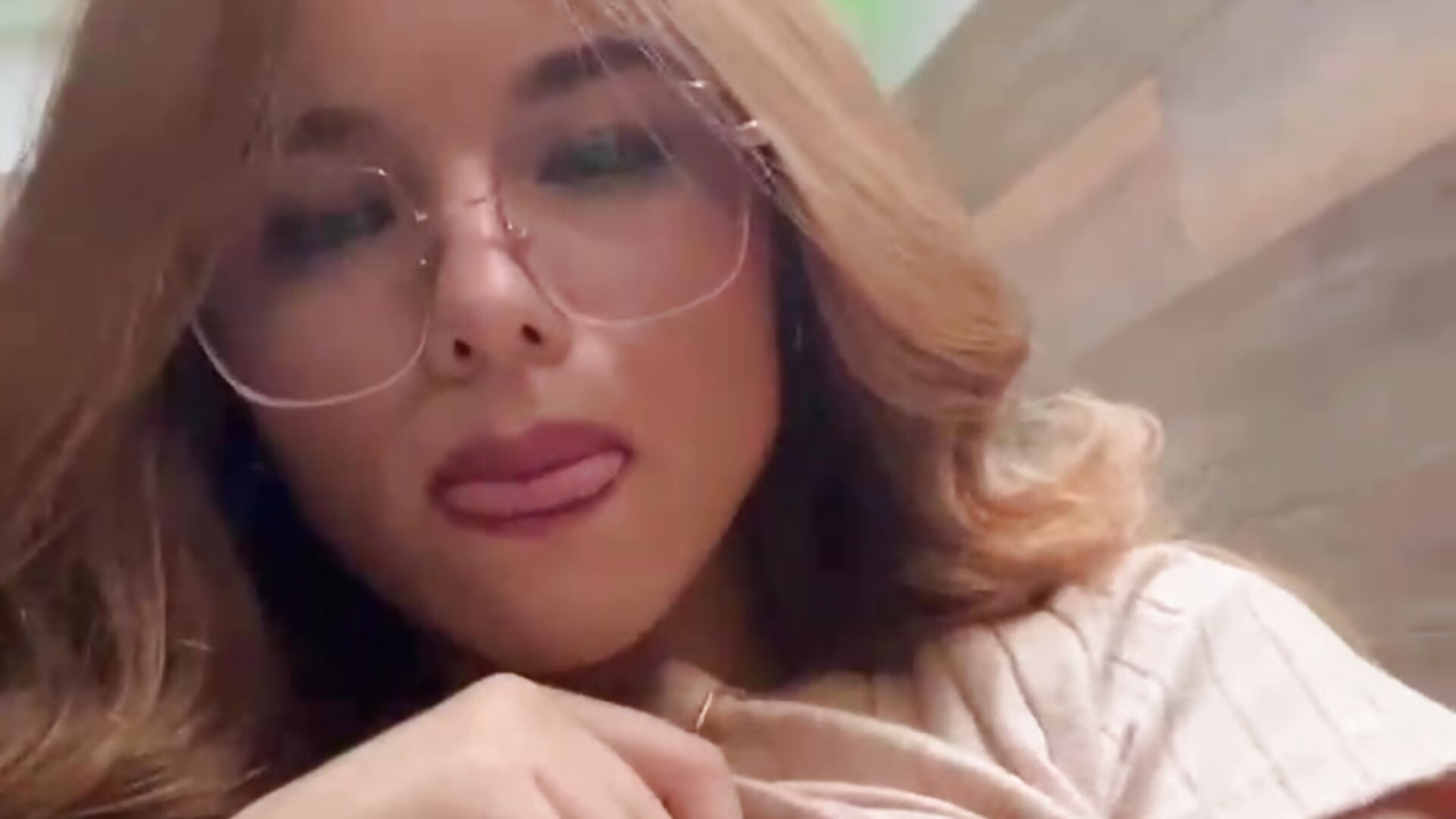 Playing with my small tits