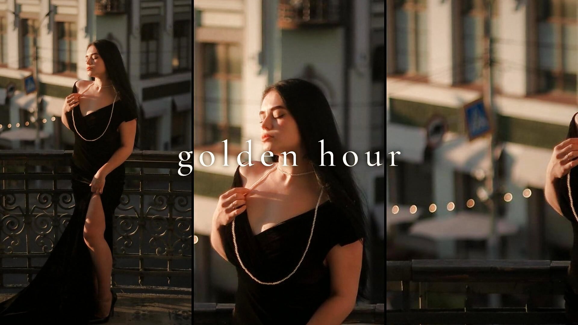 golden balcony - vidéo du modèle de showcams ClariceThran