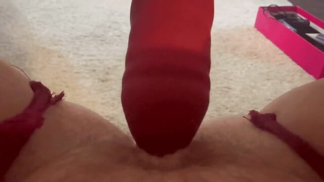 Clit tease with vibrator