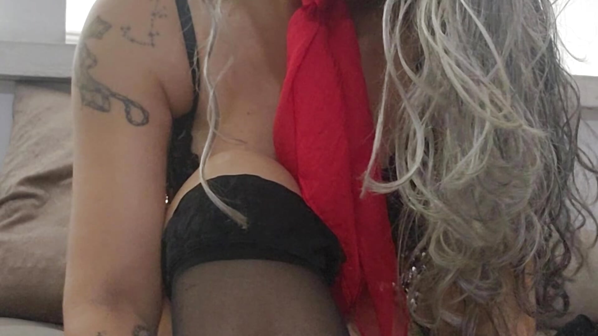 Getting my sexy pantyhose - video by DiitaVonteese cam model