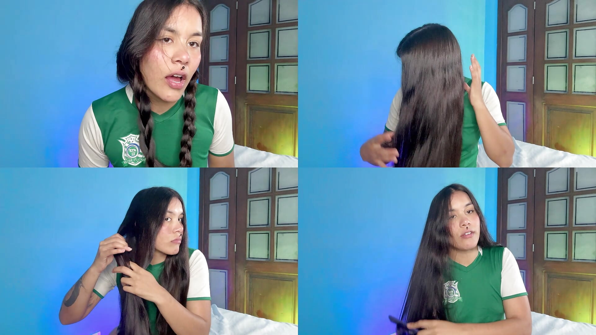 play with hair - video van veroroller cam-model