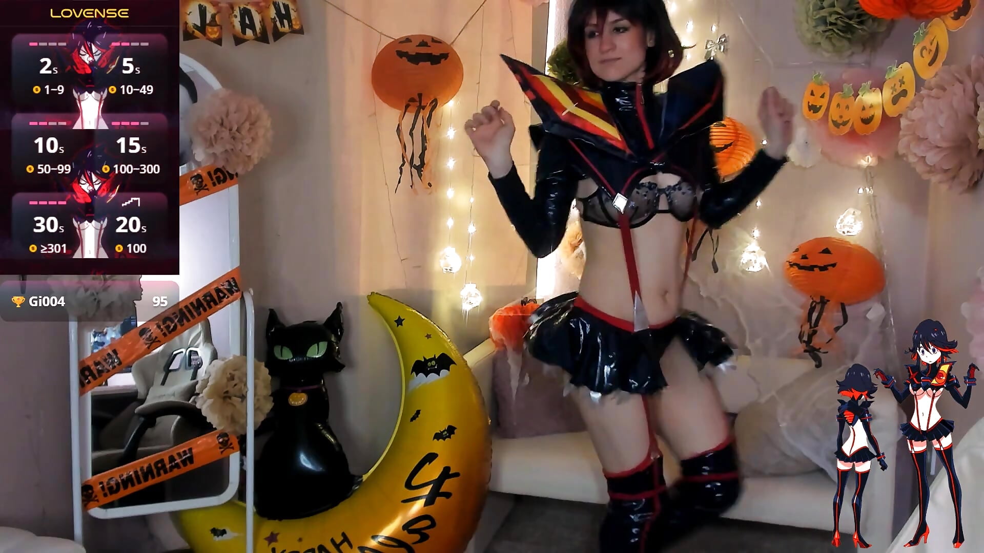 Cartwheel of Ryuko Matoi hehe - video by Max_Foxy cam model