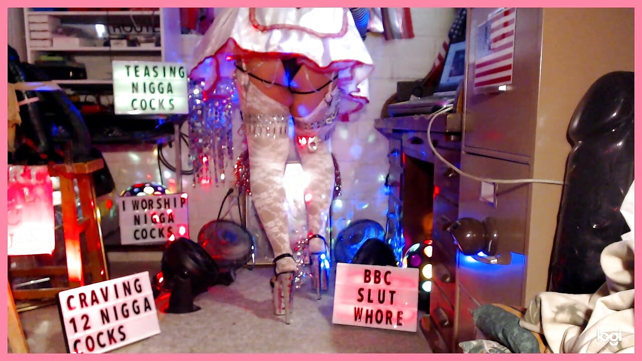 Dolled up as a sissy slut to tease my BLACK DADDY Tre's BIG BLACK 12" COCK rock hard for cum. - วิดีโอโดย TgirlJackie4BBC โมเดลแคม