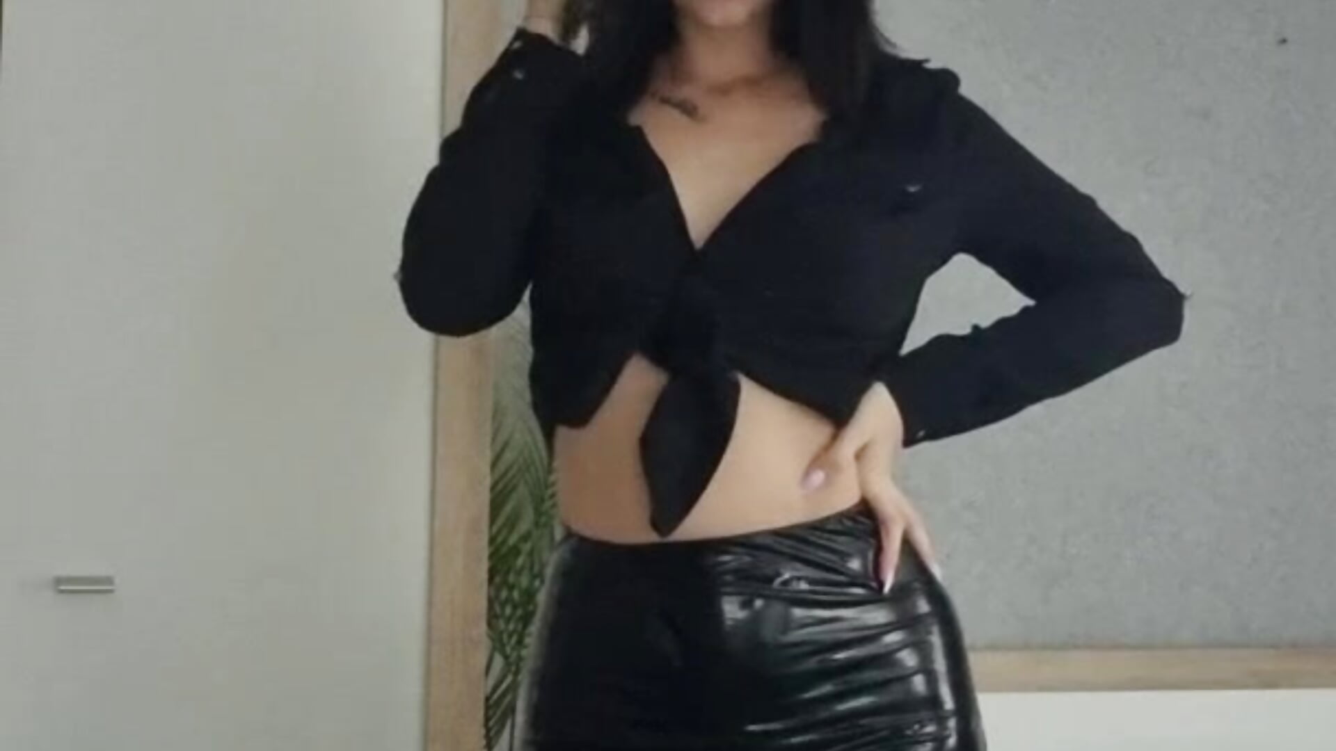 Latex pants teasing - video by _CherryBerry cam model