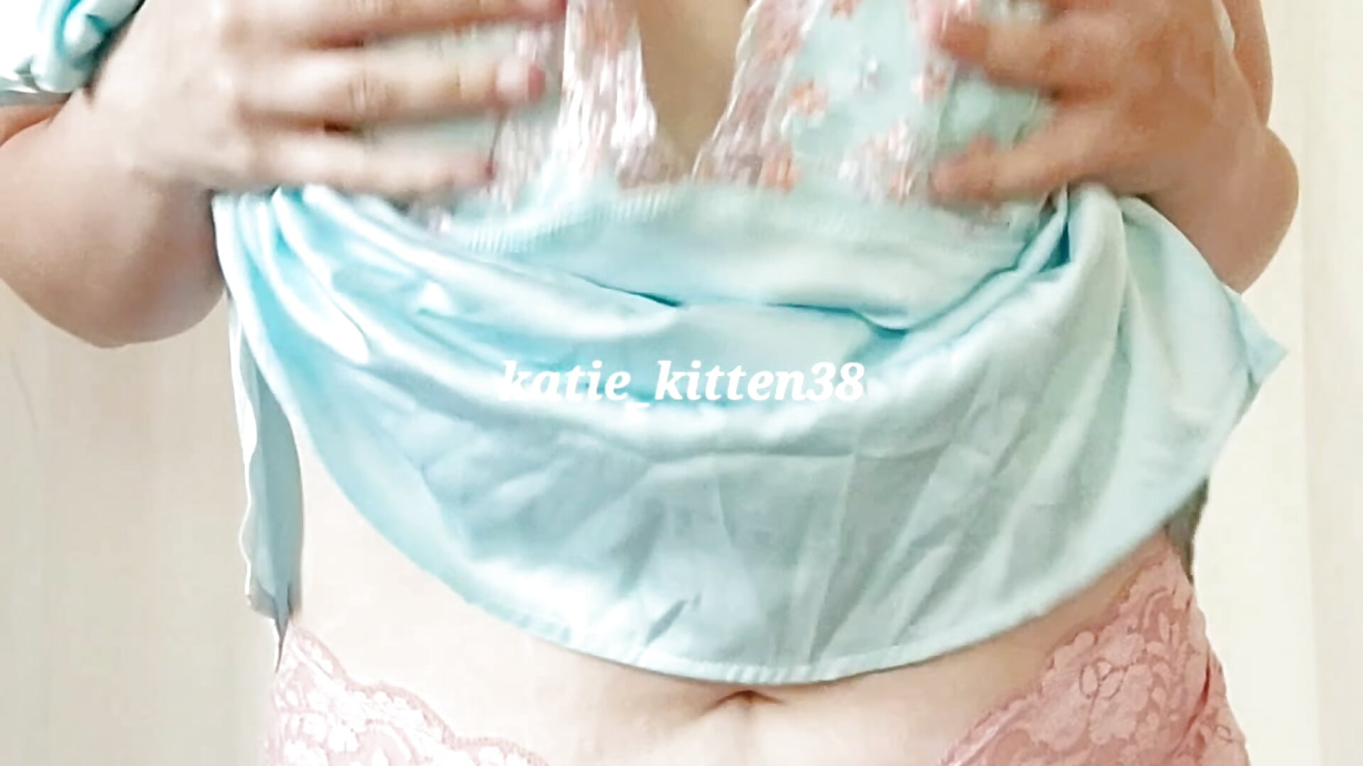 Katie Kitten- Pink Lace Panties Show