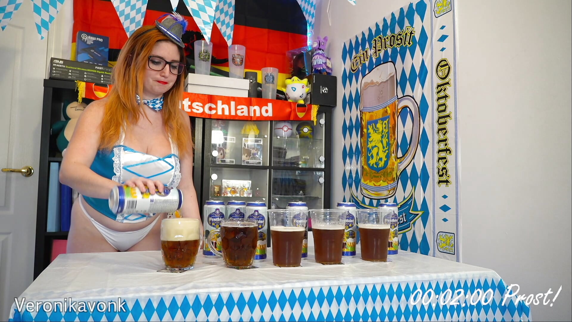 Veronikavonk Oktoberfest - vídeo de la modelo de cam Veronikavonk