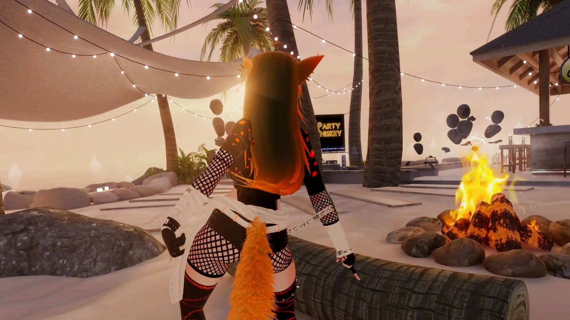 VRChat Dance on Palm Point 😍😎