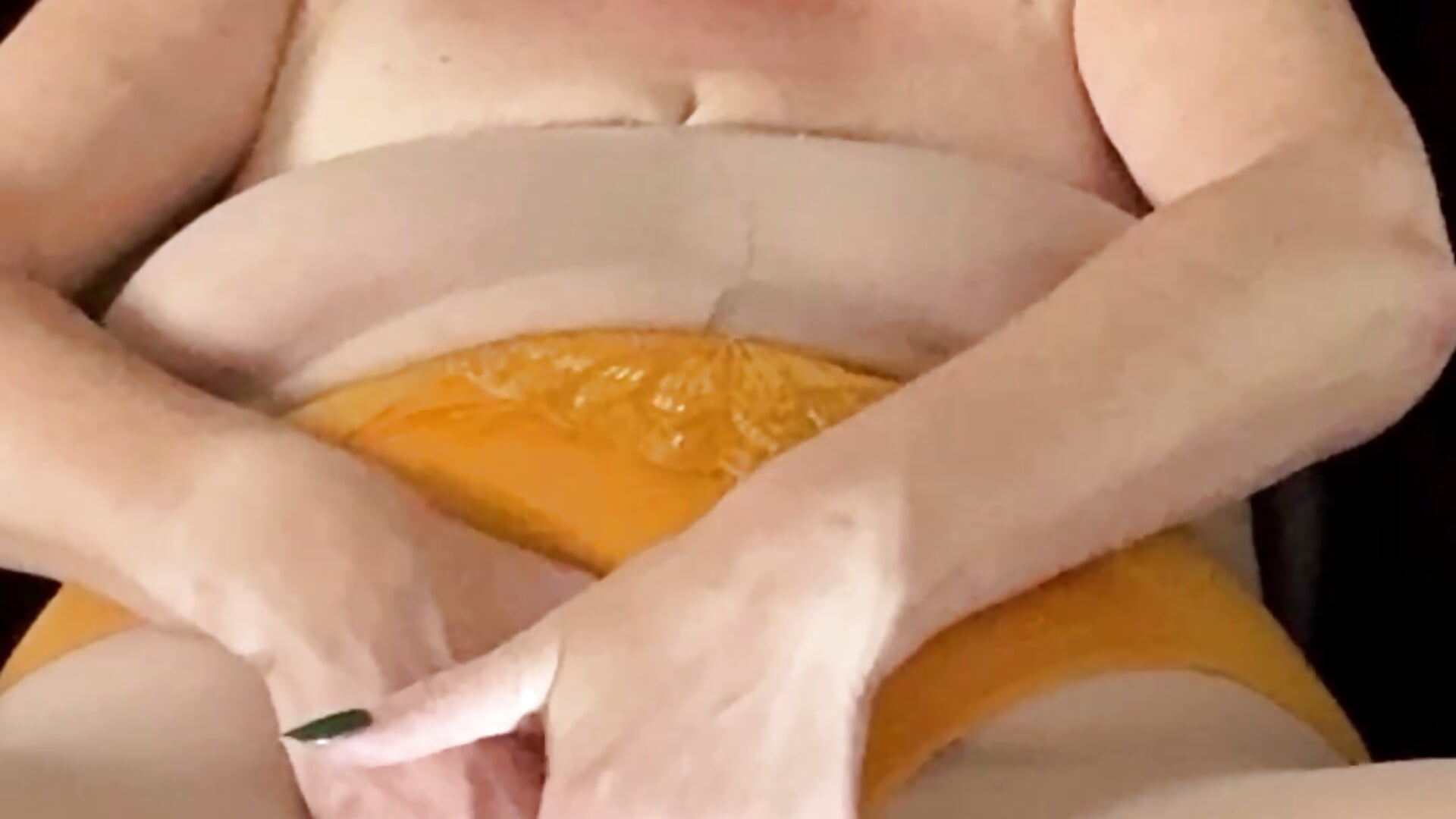 Nylon covered and bare pussy play mmmm - video by catherinecan69 cam model