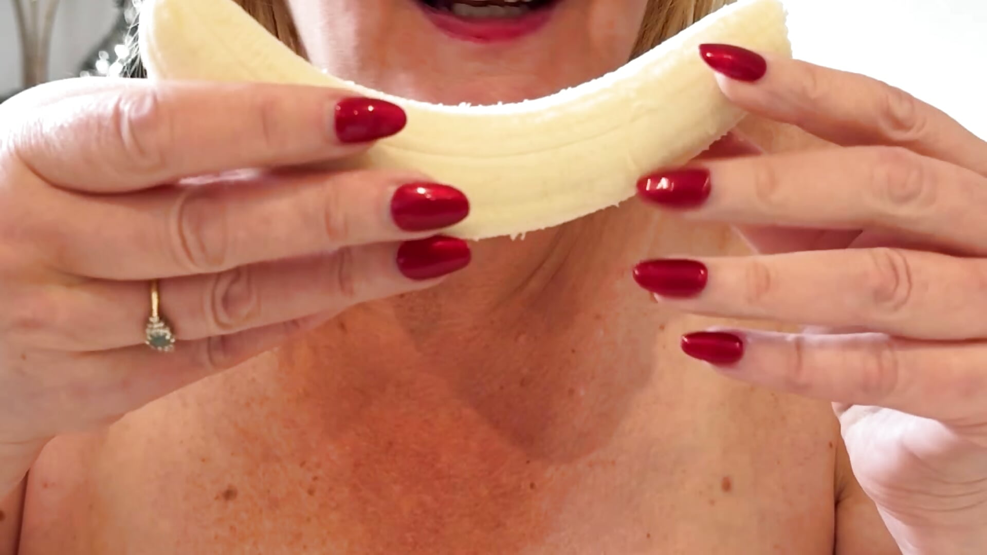 2 of my 5 a day Pineapple does makes my dildo cock taste sweeter mmm - video by catherinecan69 cam model