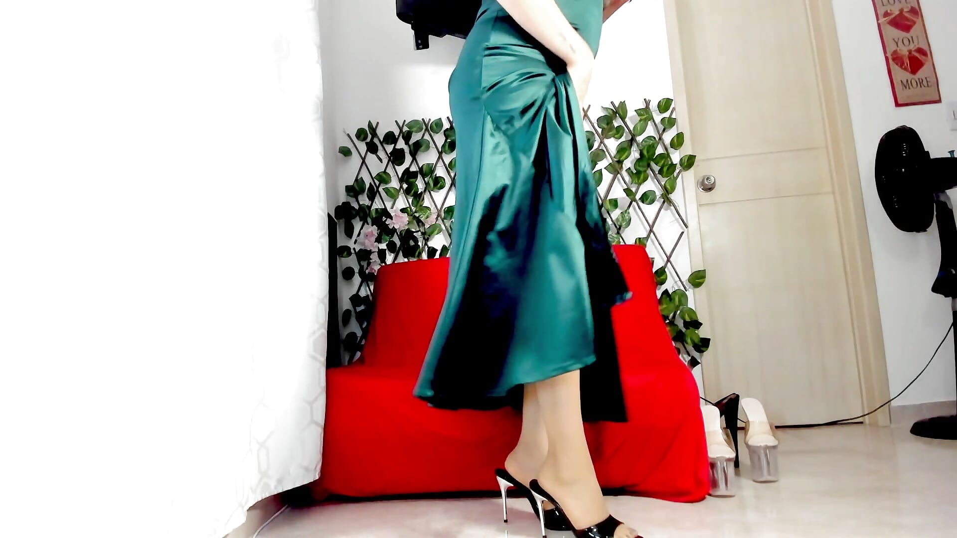 She always has a good mood. If you have sadness, change it into smiles so it hurts less.