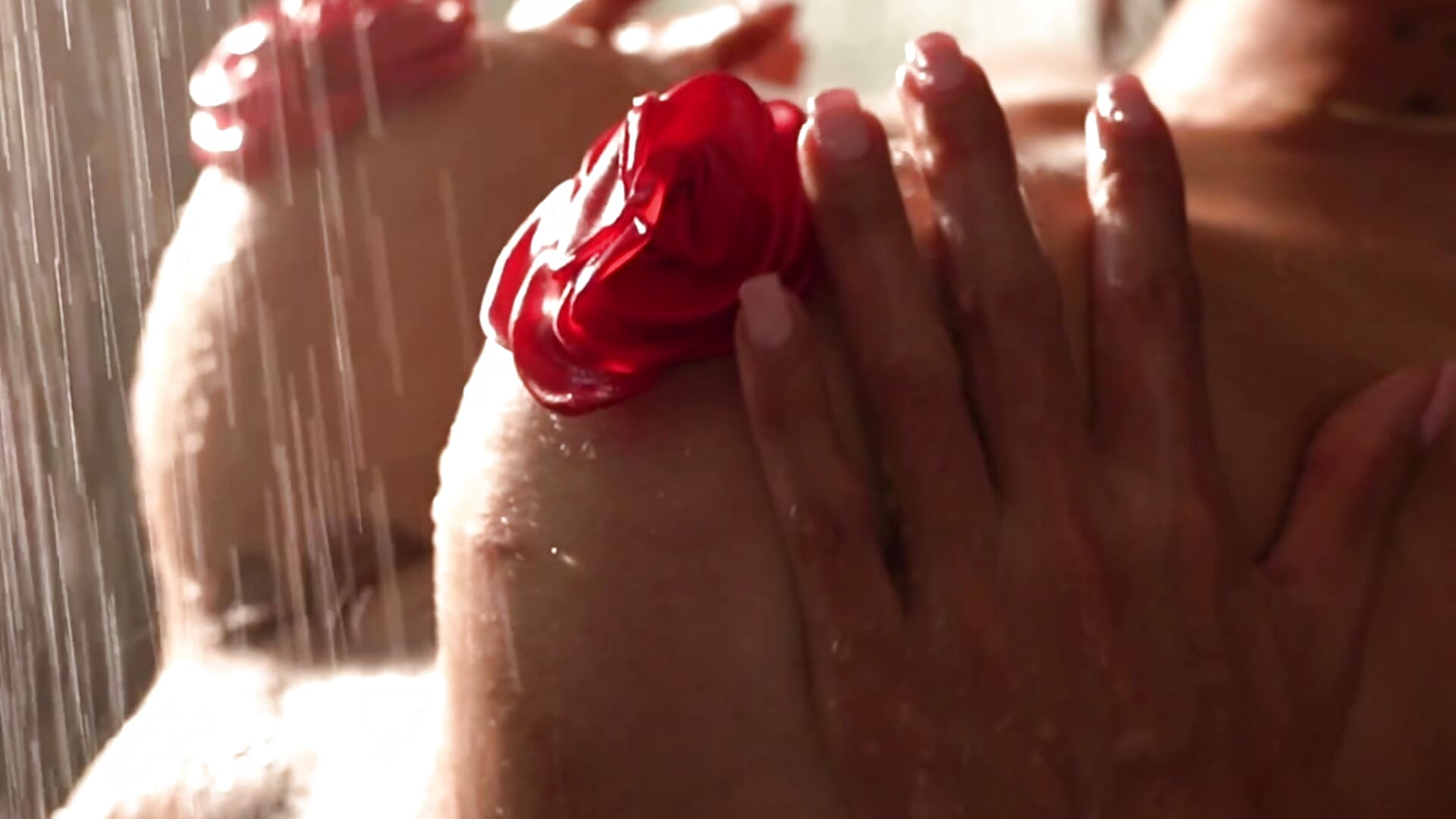Erotic nude teasing in my shower (HD)