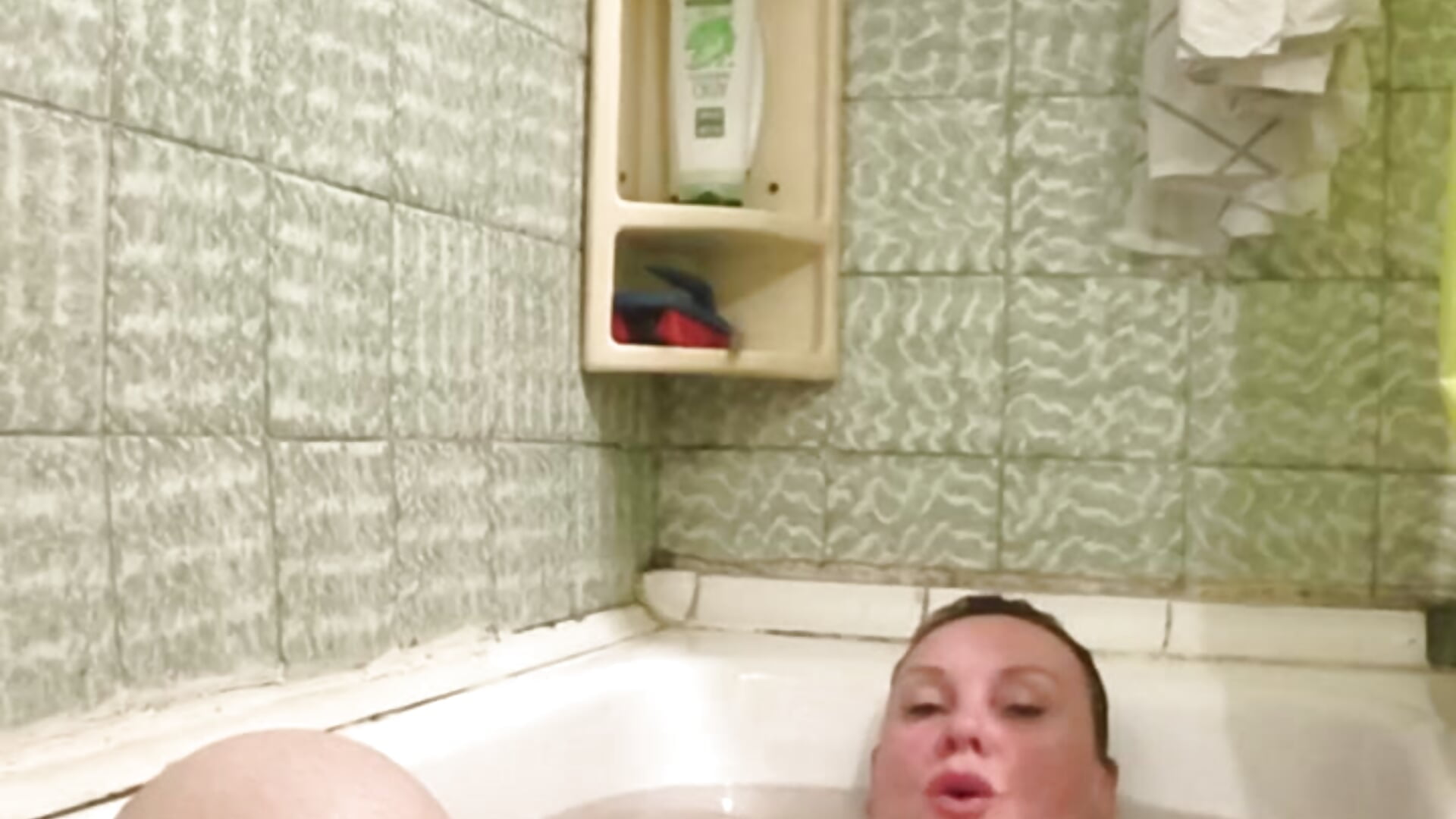 in the bathroom