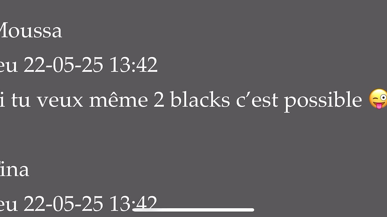 Je suis une pute a blacks infidèle #10 😜 Extrait ➡️ La vidéo complète ✅ Durée 33min00 - video by Tina4you- cam model