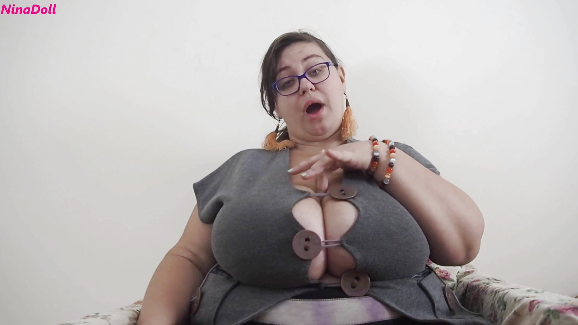Titty talk! I brag breasts and make u worship them - video by NinaDollBBW cam model