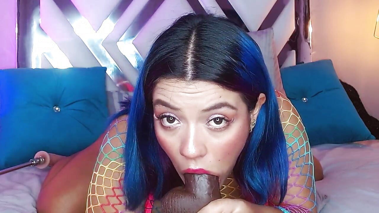 Swallowing your cock, all the way down!!!