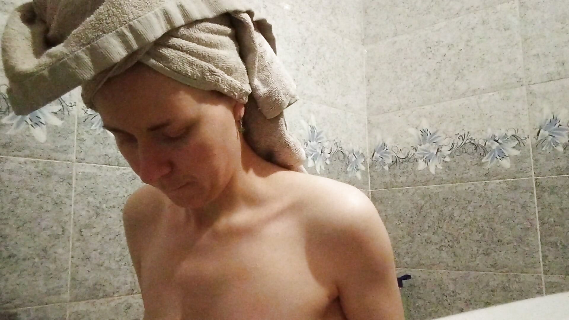 Masturbation in shower