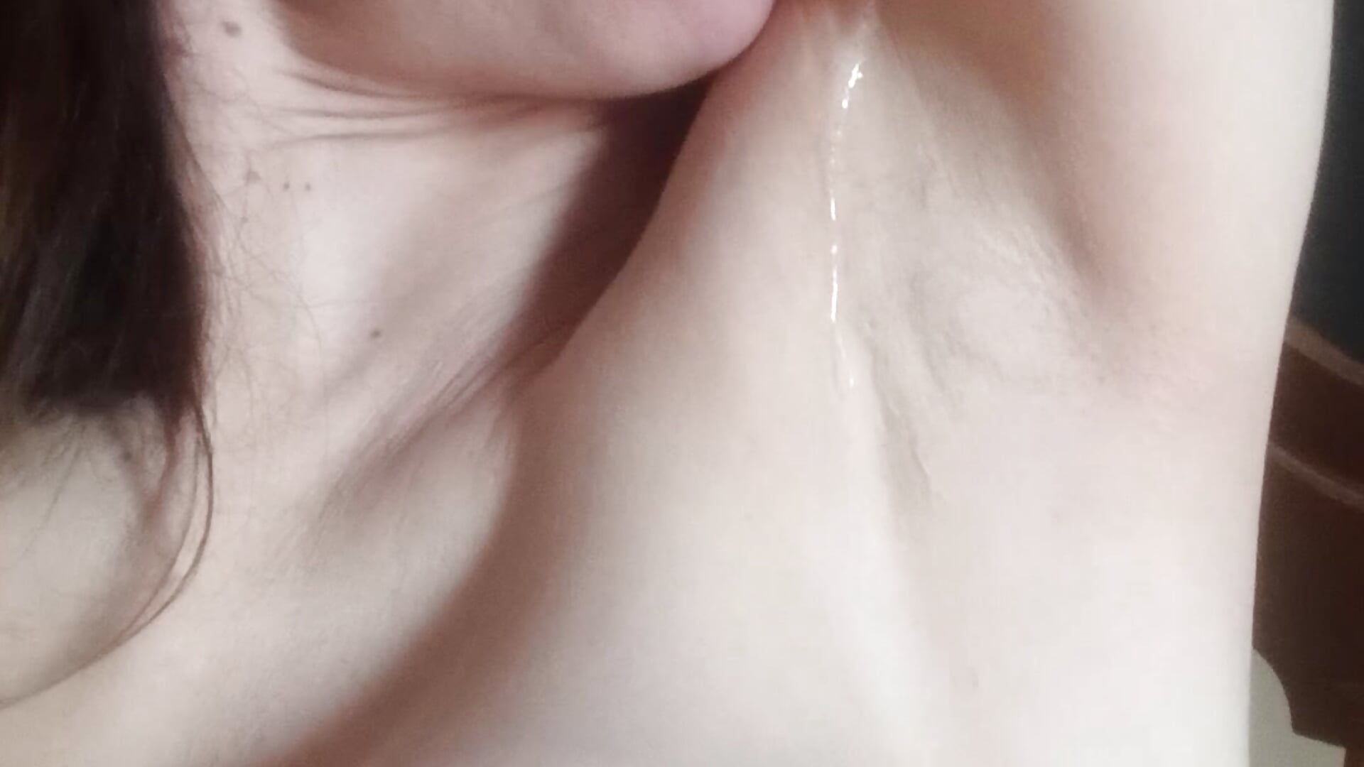 Make me happy baby, lick your armpits with tits and saliva