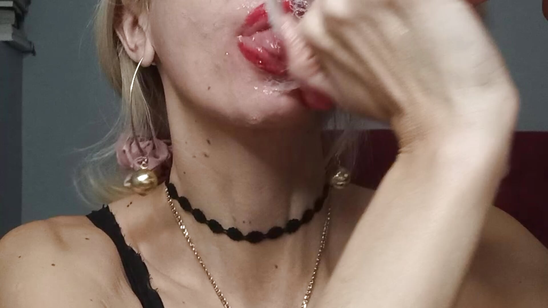 Cover my fucking eyes, I'm very messy from you. My face is dirty - video by WhiteQueen888 cam model