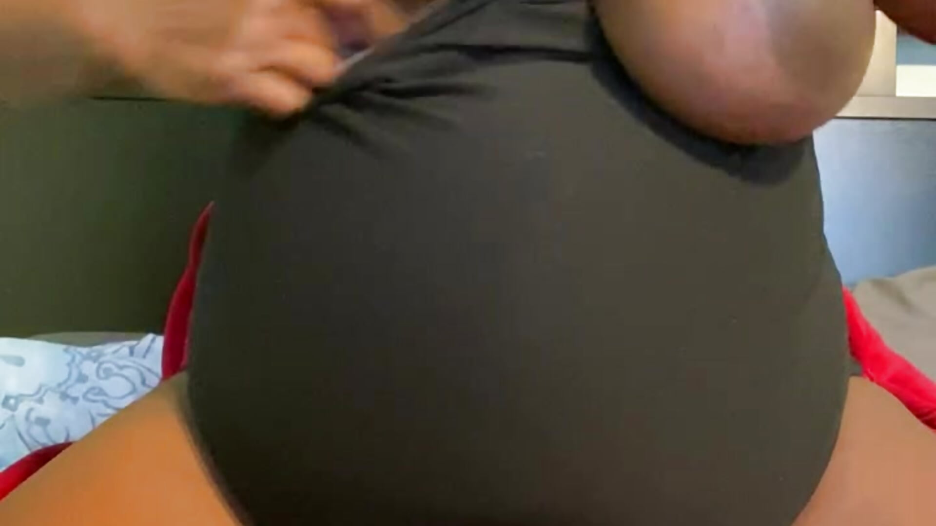 Pregnant big tits dildo ride from front & back - video by Cookie1019 cam model