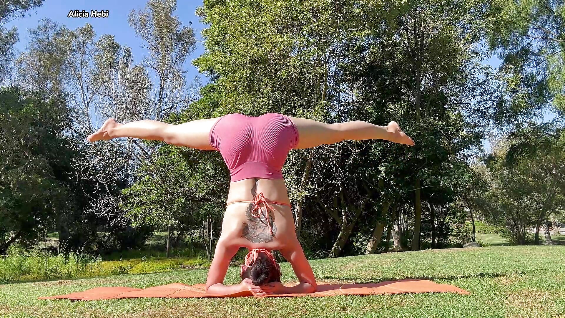 Outdoor Headstand Practice