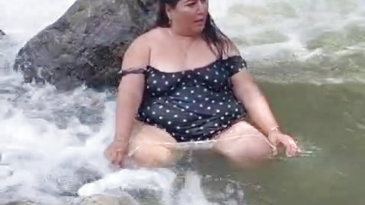 bitch out panty in the  river - video by Brenda_Berck_ cam model