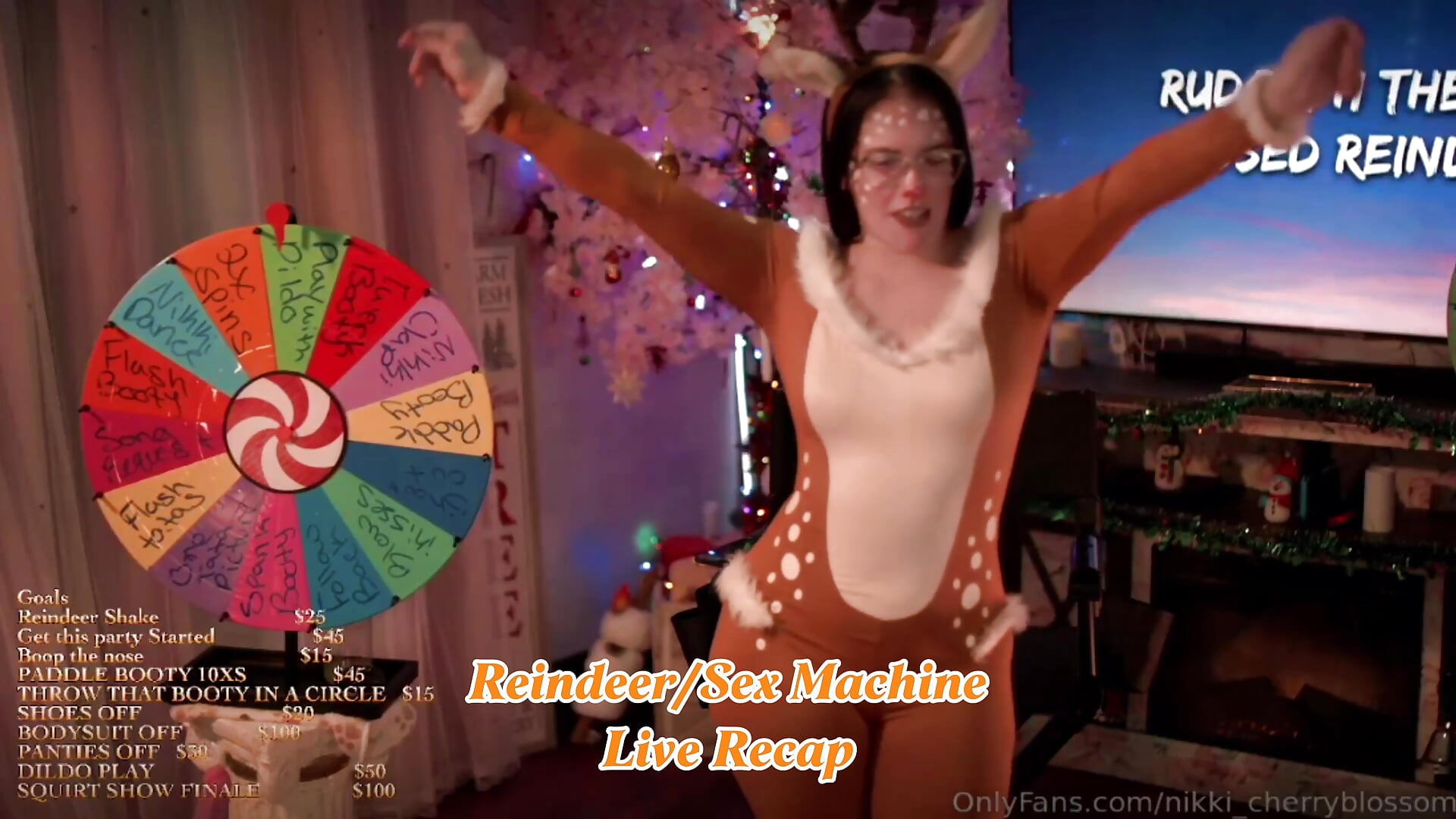 Reindeer live recap - video by Nikki_Torres cam model