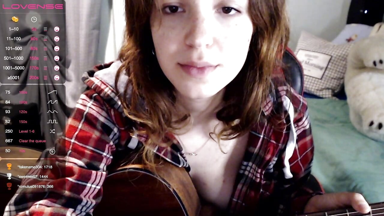 playing guitar on broadcast