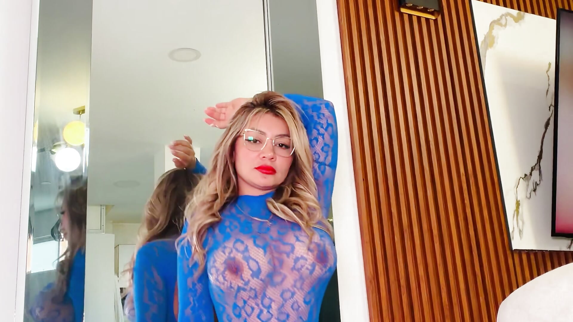sexy blue dance outfit