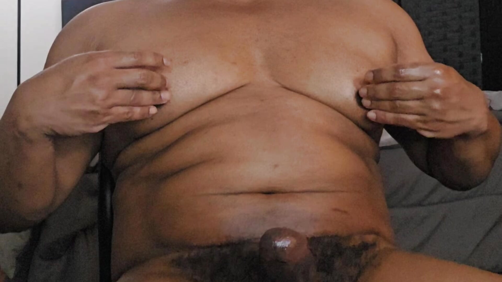 Hard dick plus nipple play