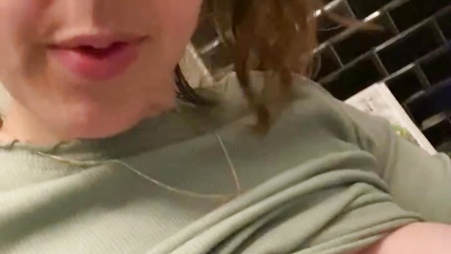Boobs out and rub , short teaser clip