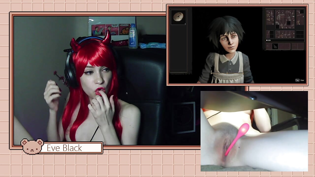 Red wig highlights :) - video by darksoulsandchill cam model