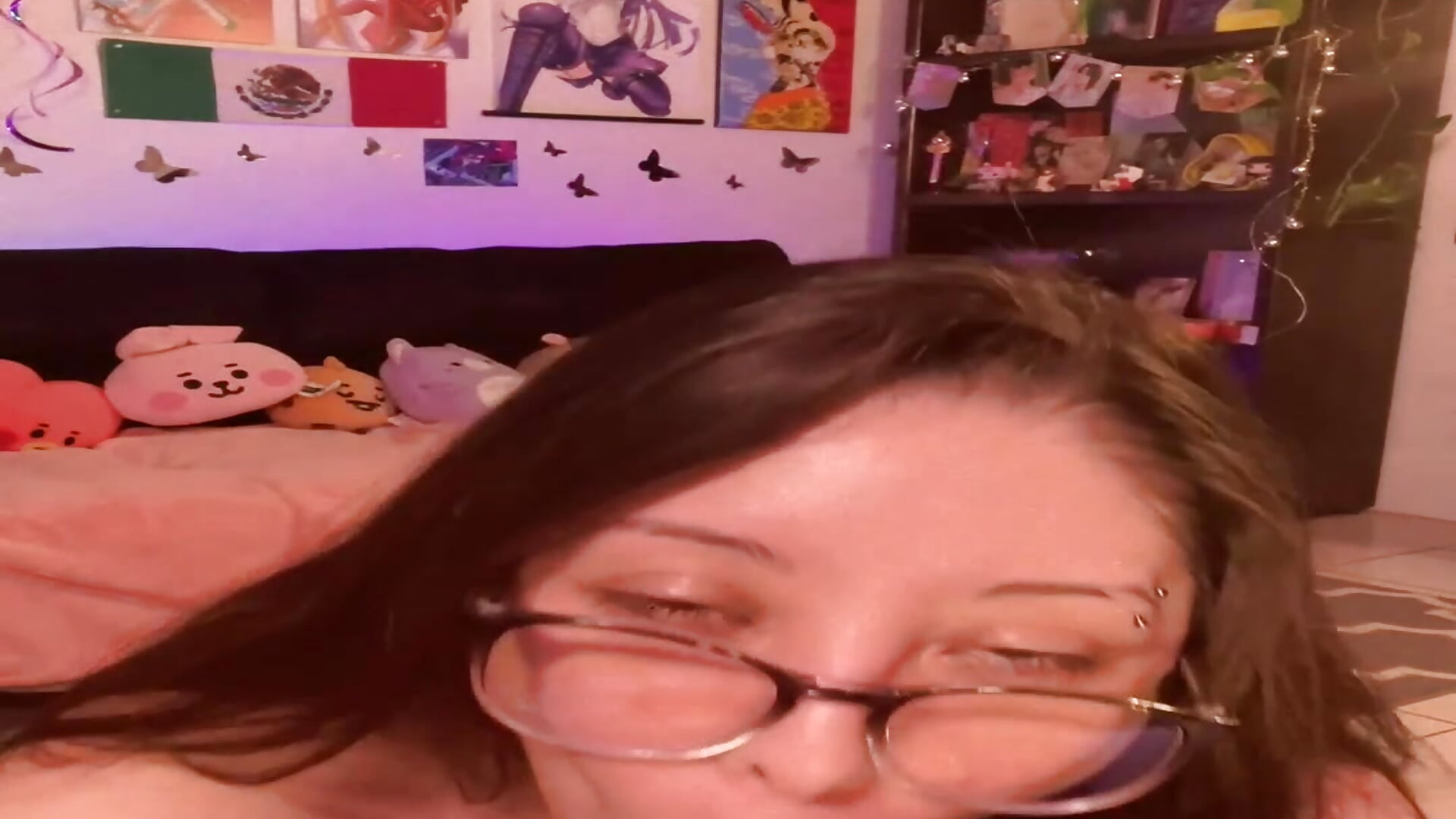 Nude Sloppy BJ in Glasses - video by kushlungs666 cam model