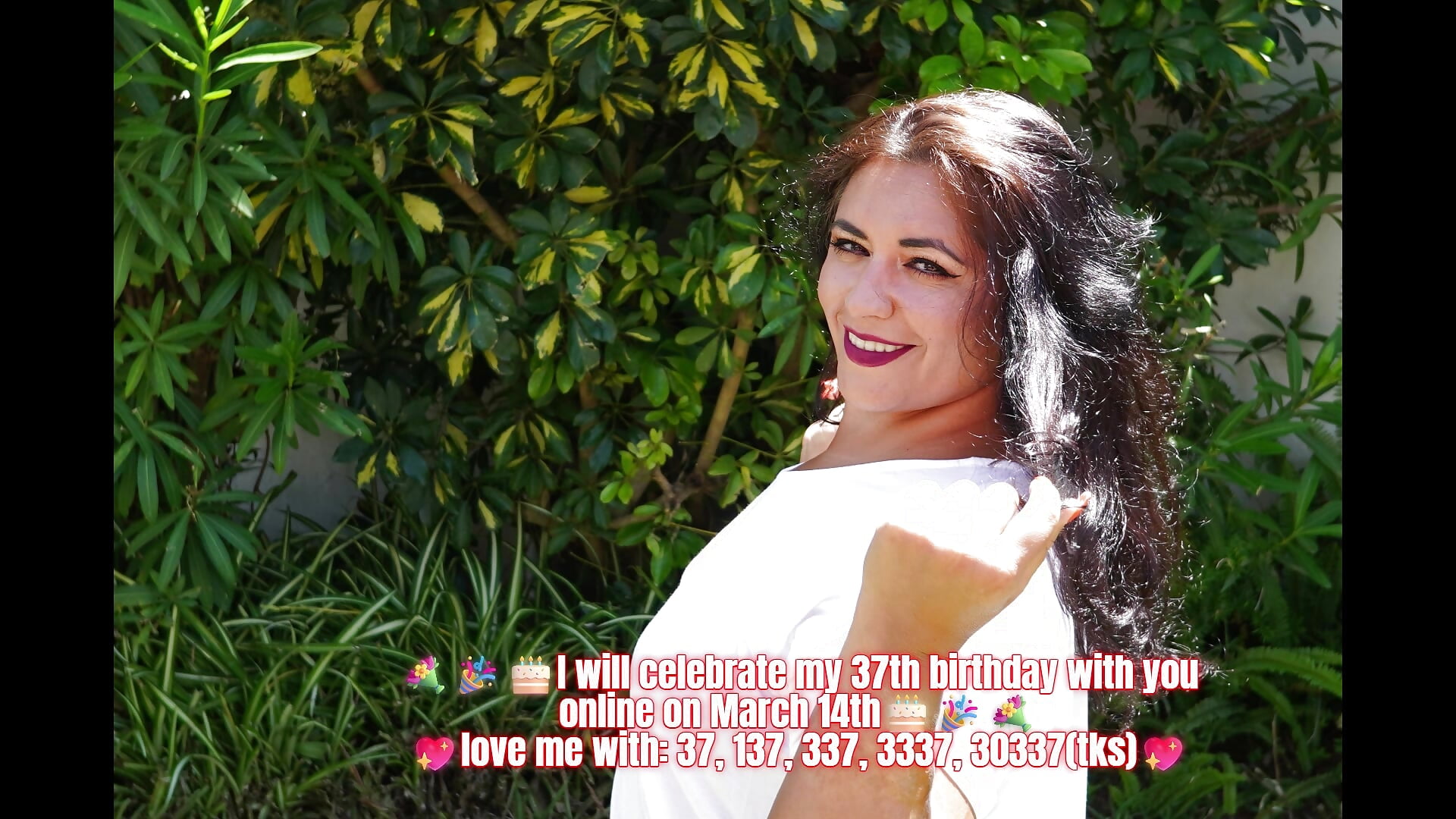 My birthday 37 on March 15th but I will celebrate on 14 th March - video od modelky/modela einneuesleben