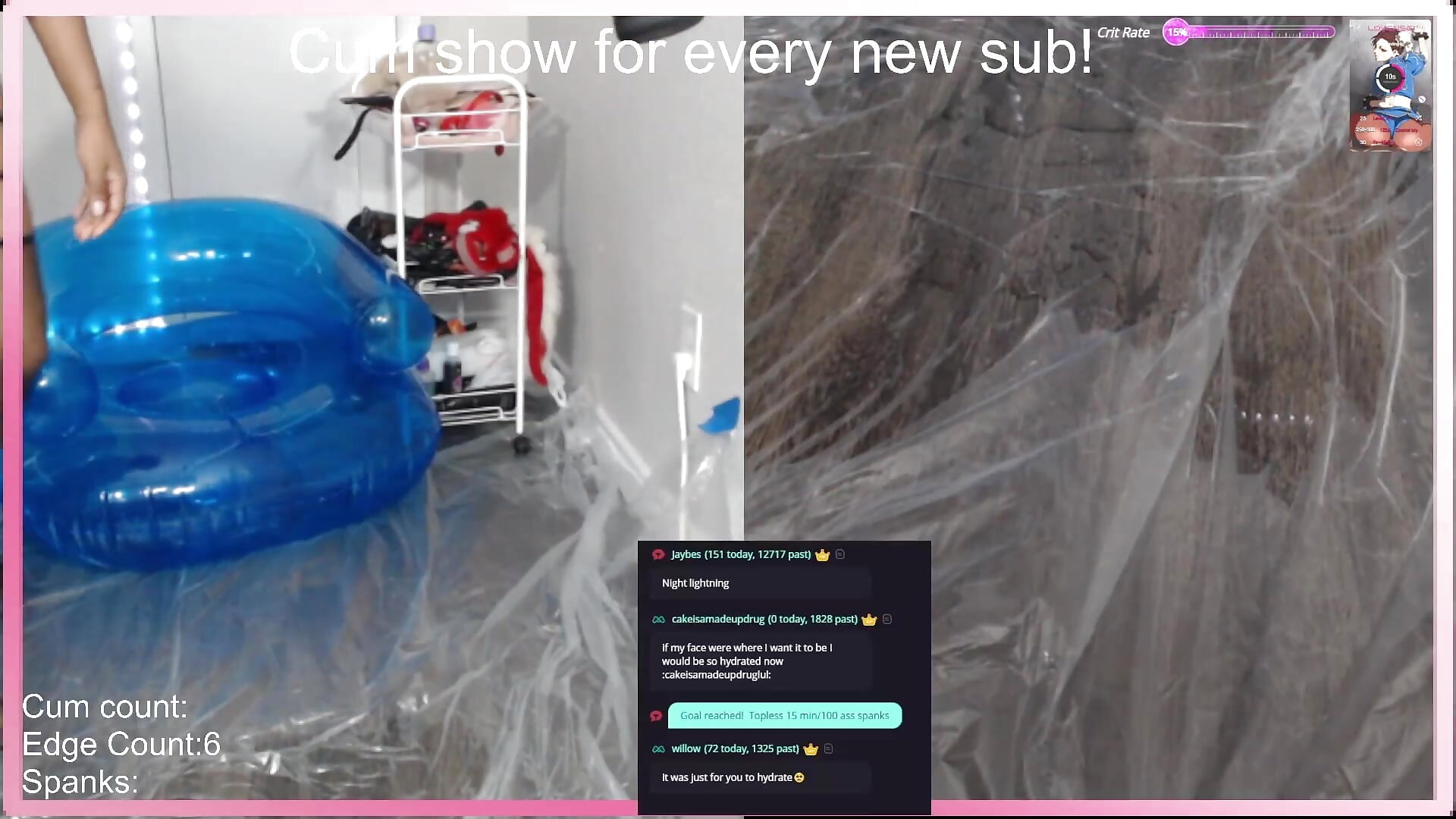 Squirt slip n slide - video by Cheybaaee cam model