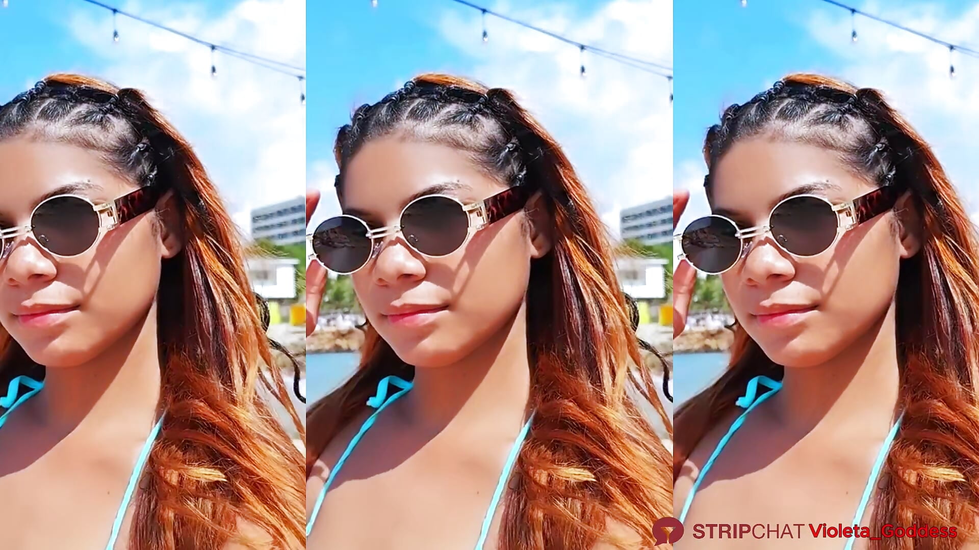 SUN, BEACH AND SAND, IT'S HOT, TAKE OFF YOUR PANTS 💦 - วิดีโอโดย Violeta_Goddess โมเดลแคม