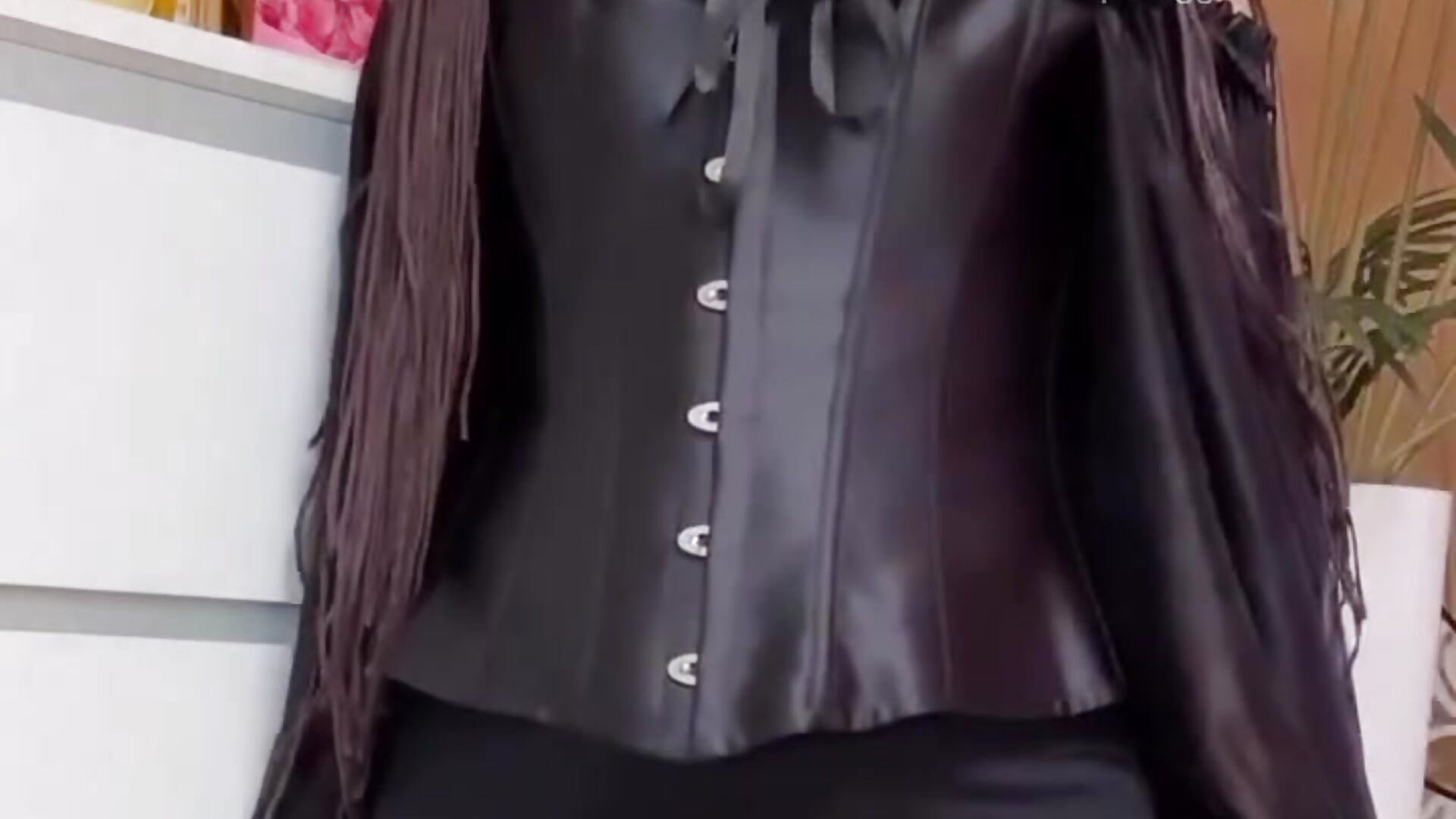 Hot black corset and leggings - video by Cutie_orgasm cam model