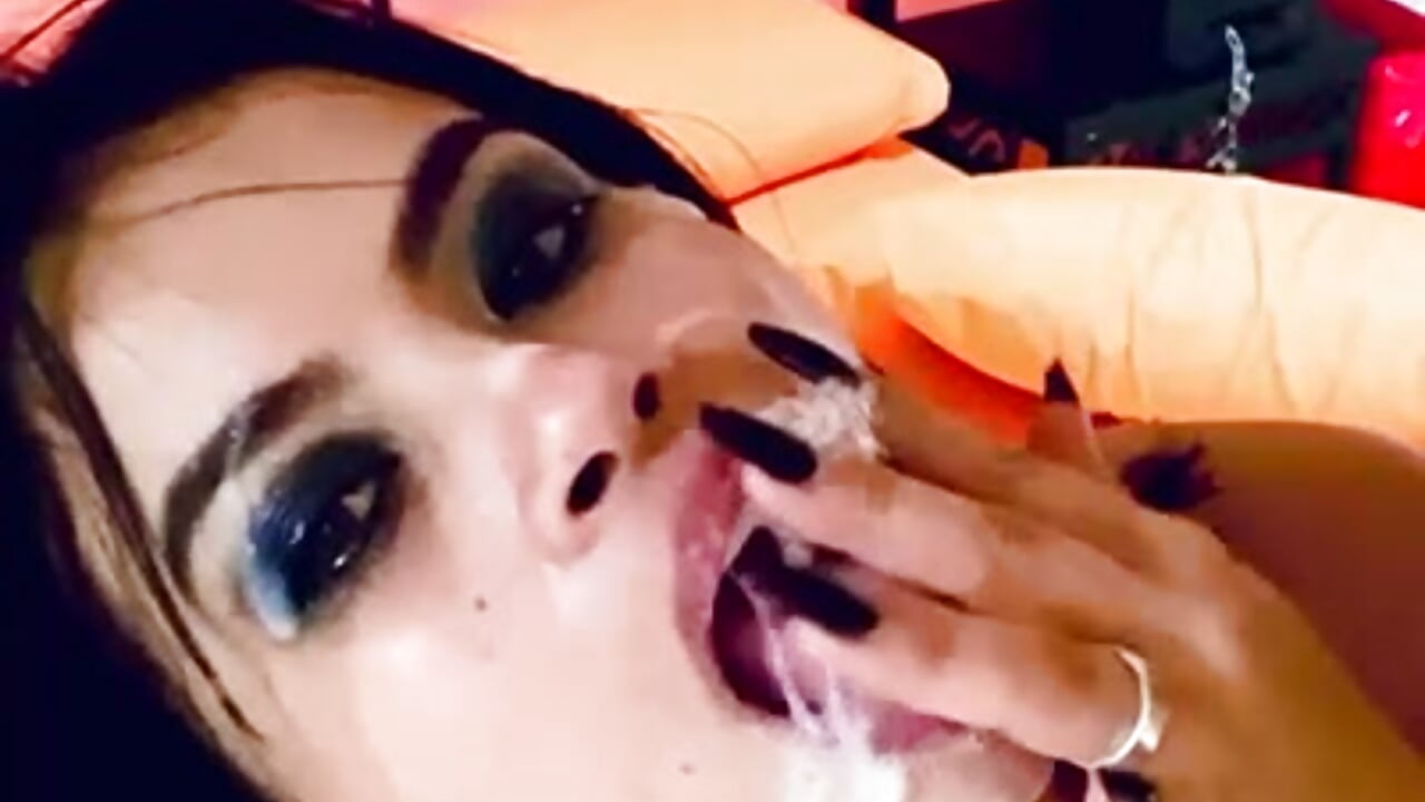 You wish you could leave me like this with your cum on my face!!! mmmm look at me now !!!!