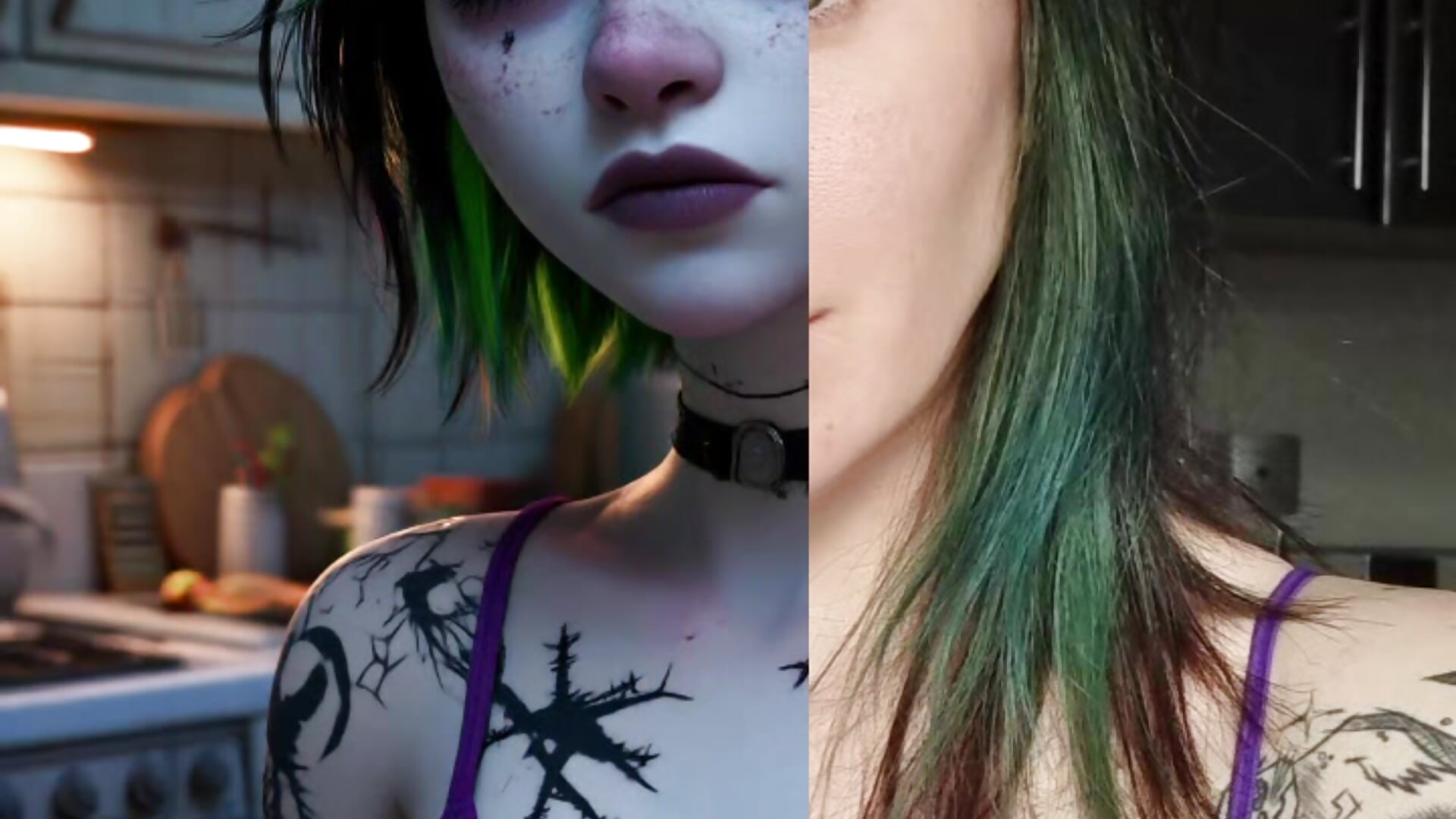 In the style of Tim Burton - video by LazyTanukii cam model