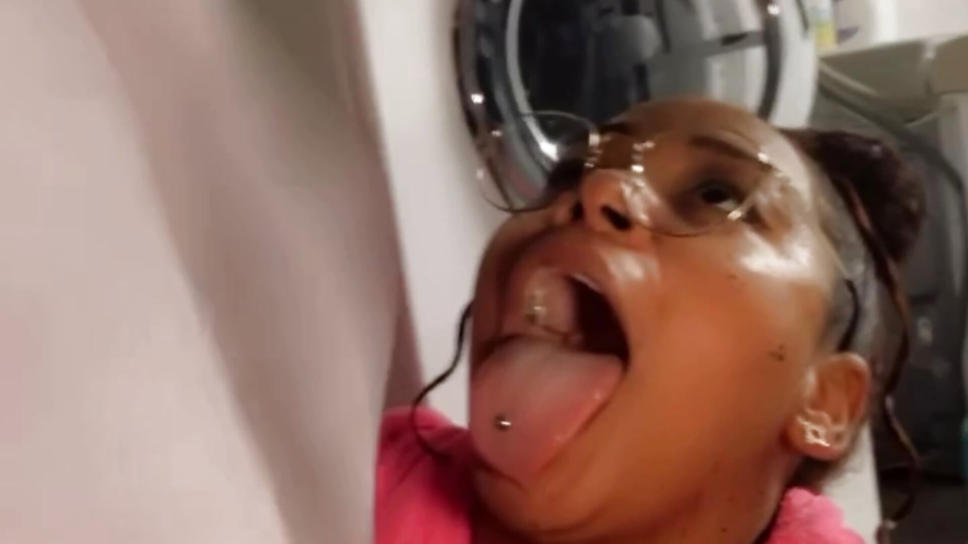basement laundry room with my Neighbor Blowjob+Fucking  and lots of cum🥛