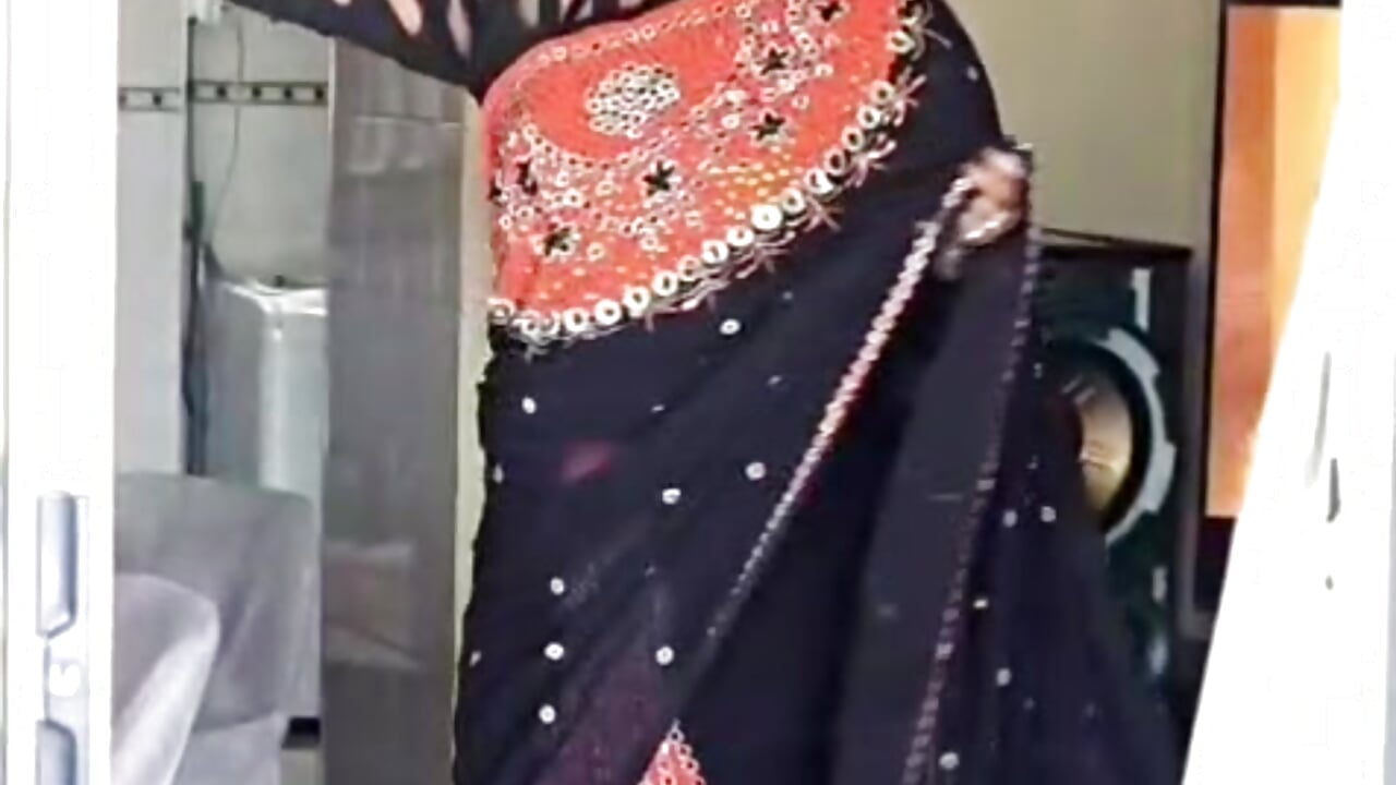 1000190933 sexy in saree. if you like tip to use more saree - video by IndianDelia cam model